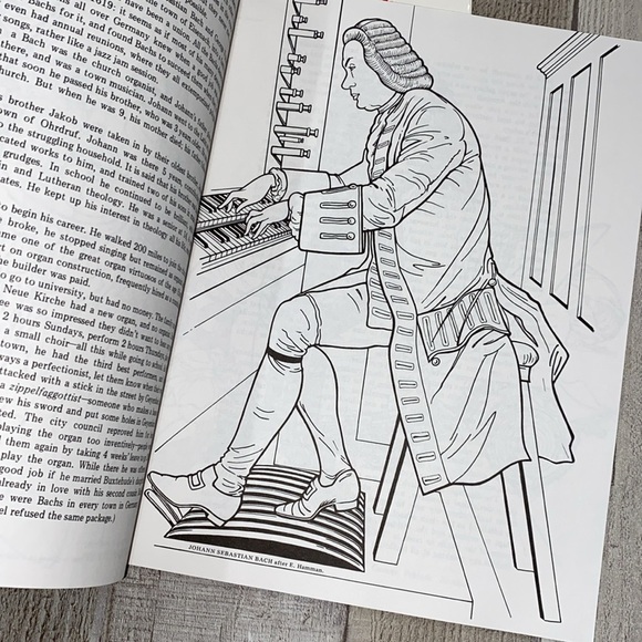 A coloring book of great composers set - Picture 2 of 12